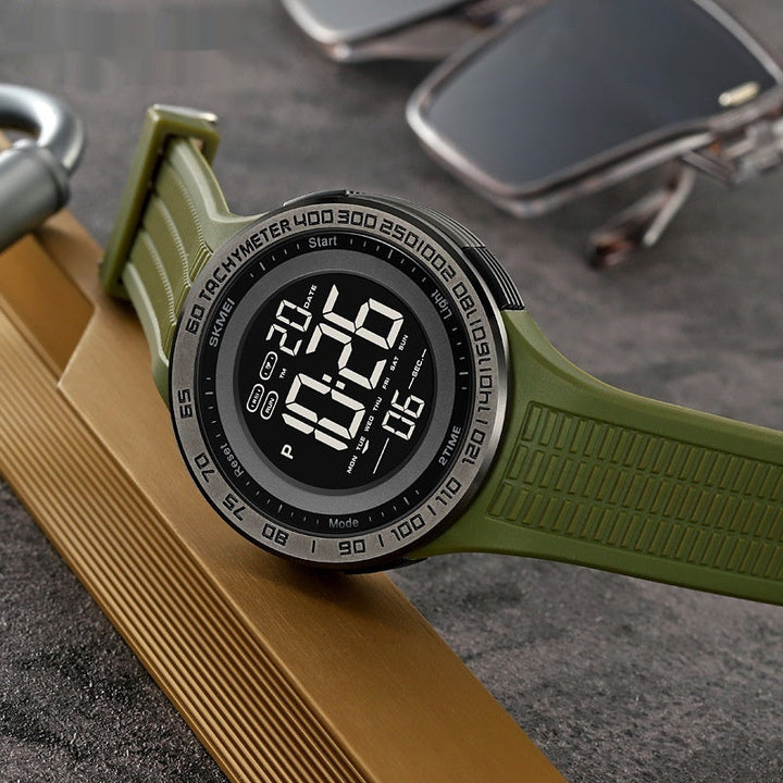 Men's Stylish And Versatile Electronic Watch Luminous Waterproof