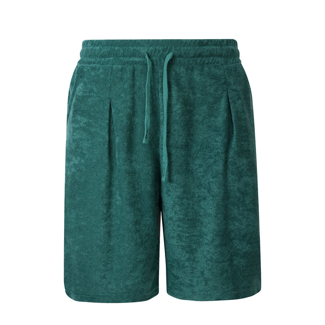 Mens Jacquard Casual Loose-fit Shorts