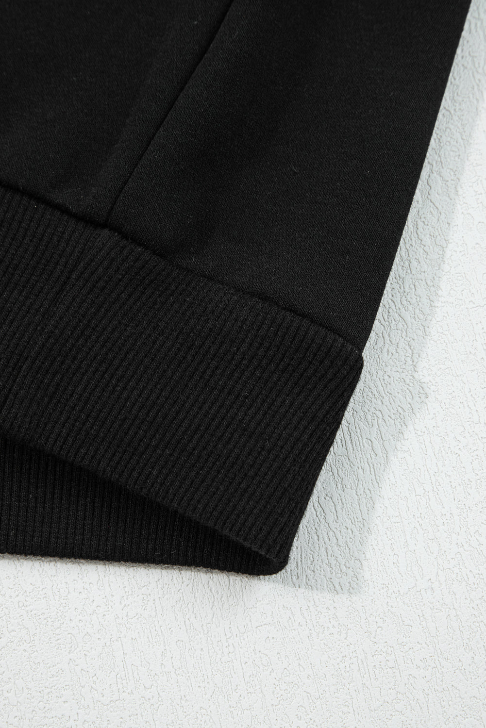 Black Varsity Stripe Detail Drop Shoulder Pullover Mini Skirt Set