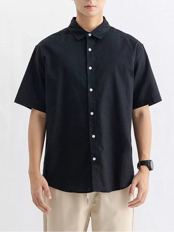 Men's Plus Size Casual Button Up Shirt