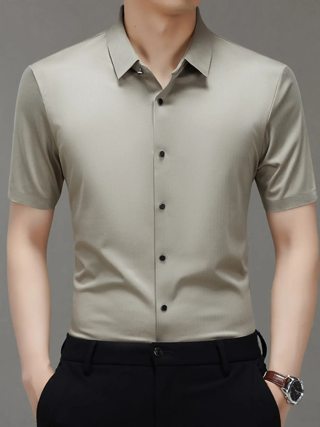 Men's Button Up Short Sleeve Shirt