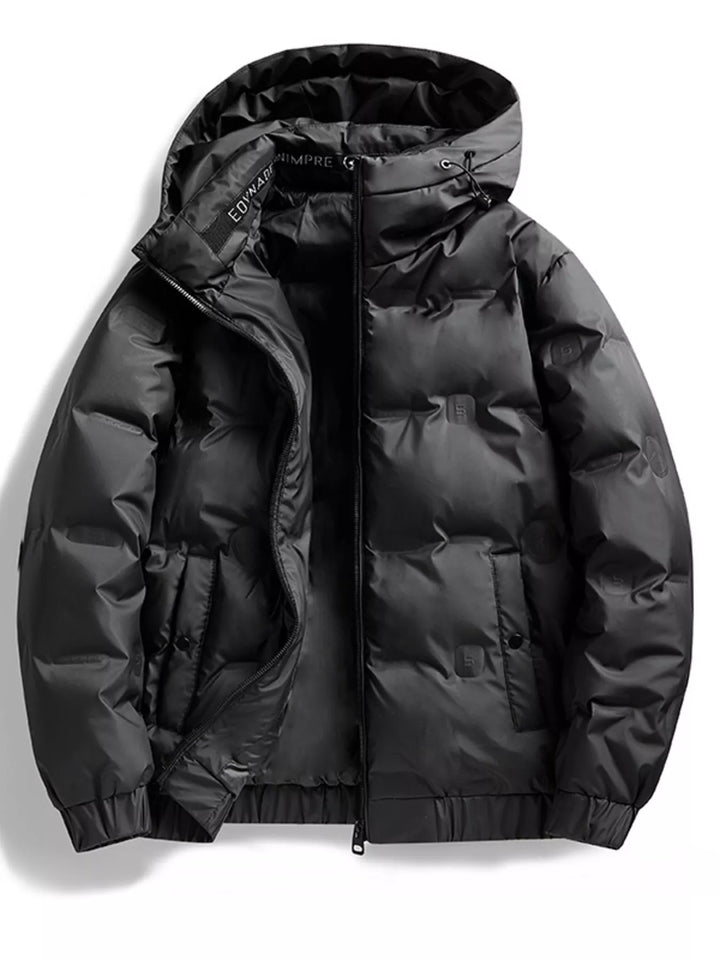 Men's Plus Size Hooded Padded Puffer Jacket