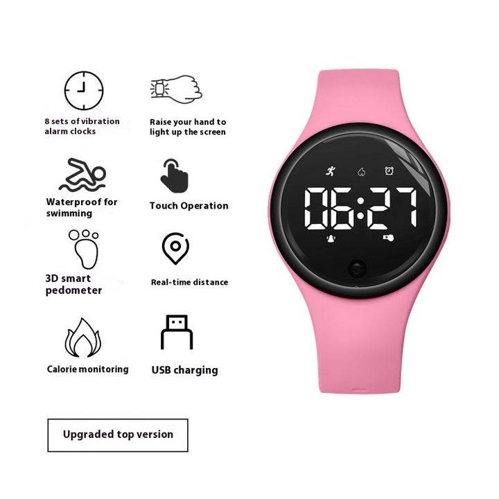 Electronic Watch Male Junior High School Student Female Silent Vibration Alarm Clock