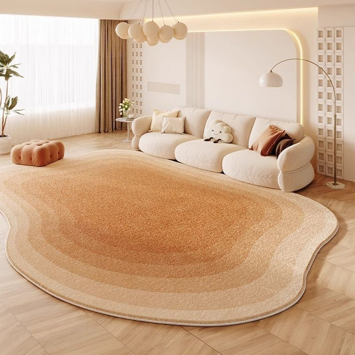 Cream Colored Stain-resistant And Easy To Maintain Cashmere Look Rug