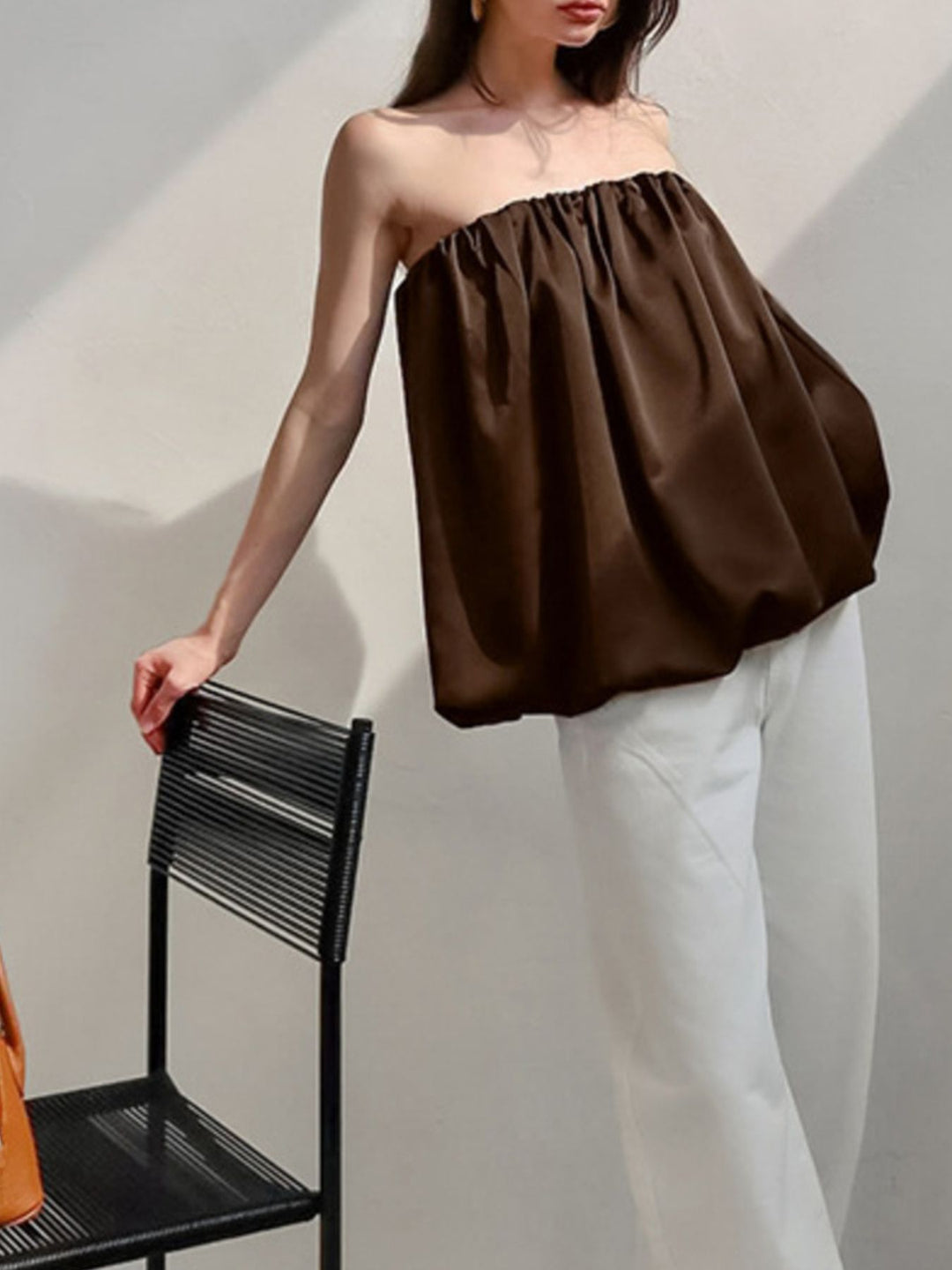 Bubble Hem Tube Top