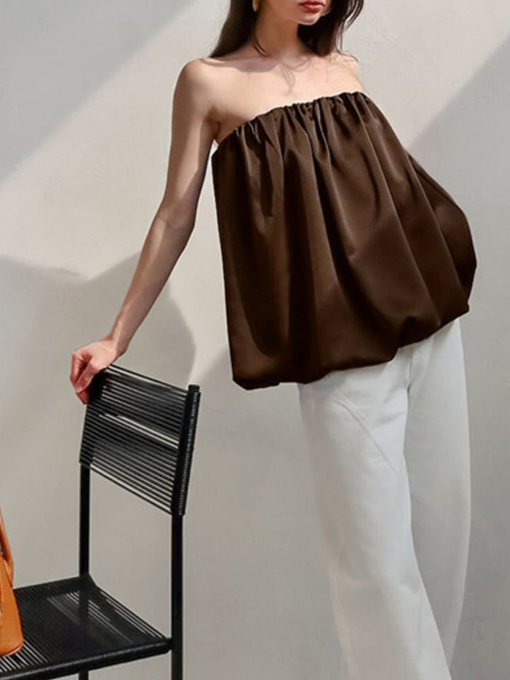 Bubble Hem Tube Top