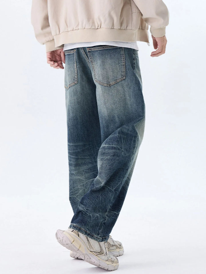 Men's Plus Size Wide Leg Jeans