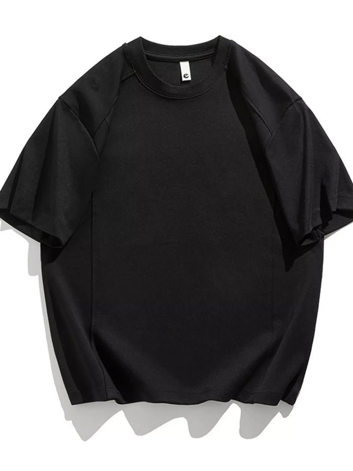 Men's Plus Size Solid Color Casual T-Shirt