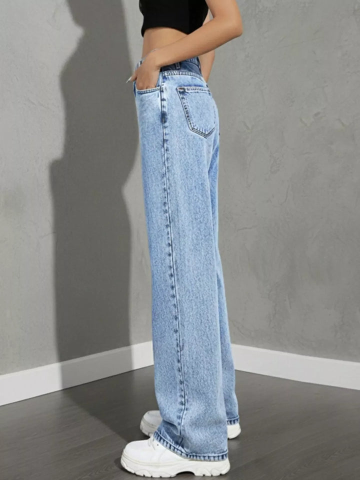 High Waist Wide Leg Jeans