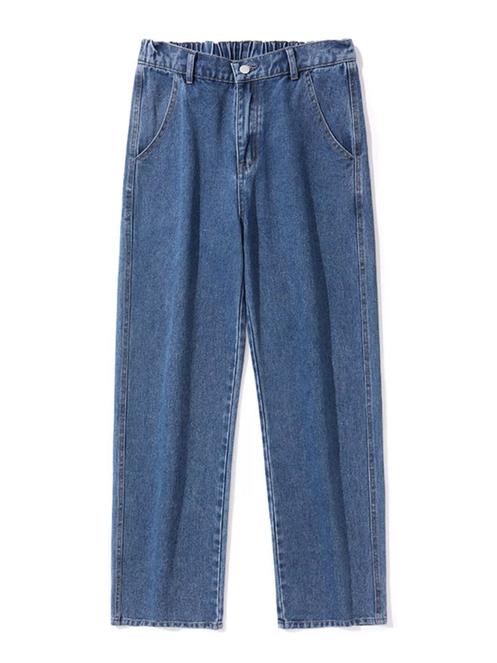 Men's Full Size Pocketed Relaxed Fit Jeans Plus Size