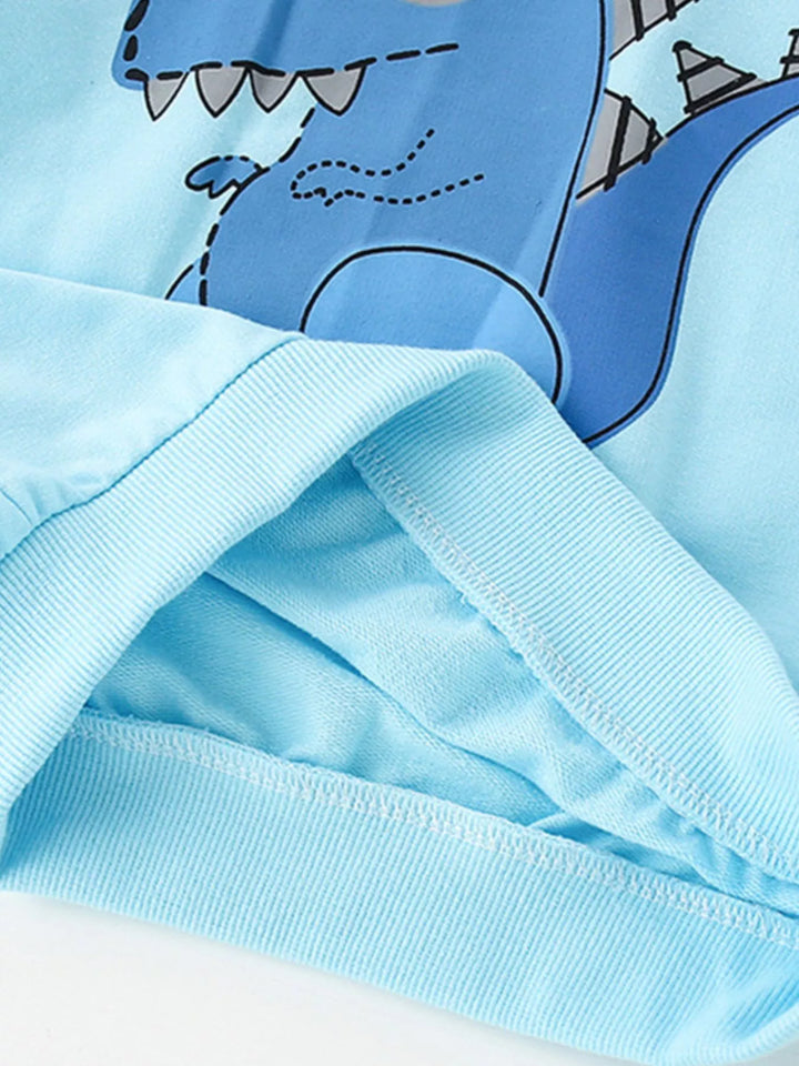Children's Dinosaur Graphic Crew Neck Sweatshirt
