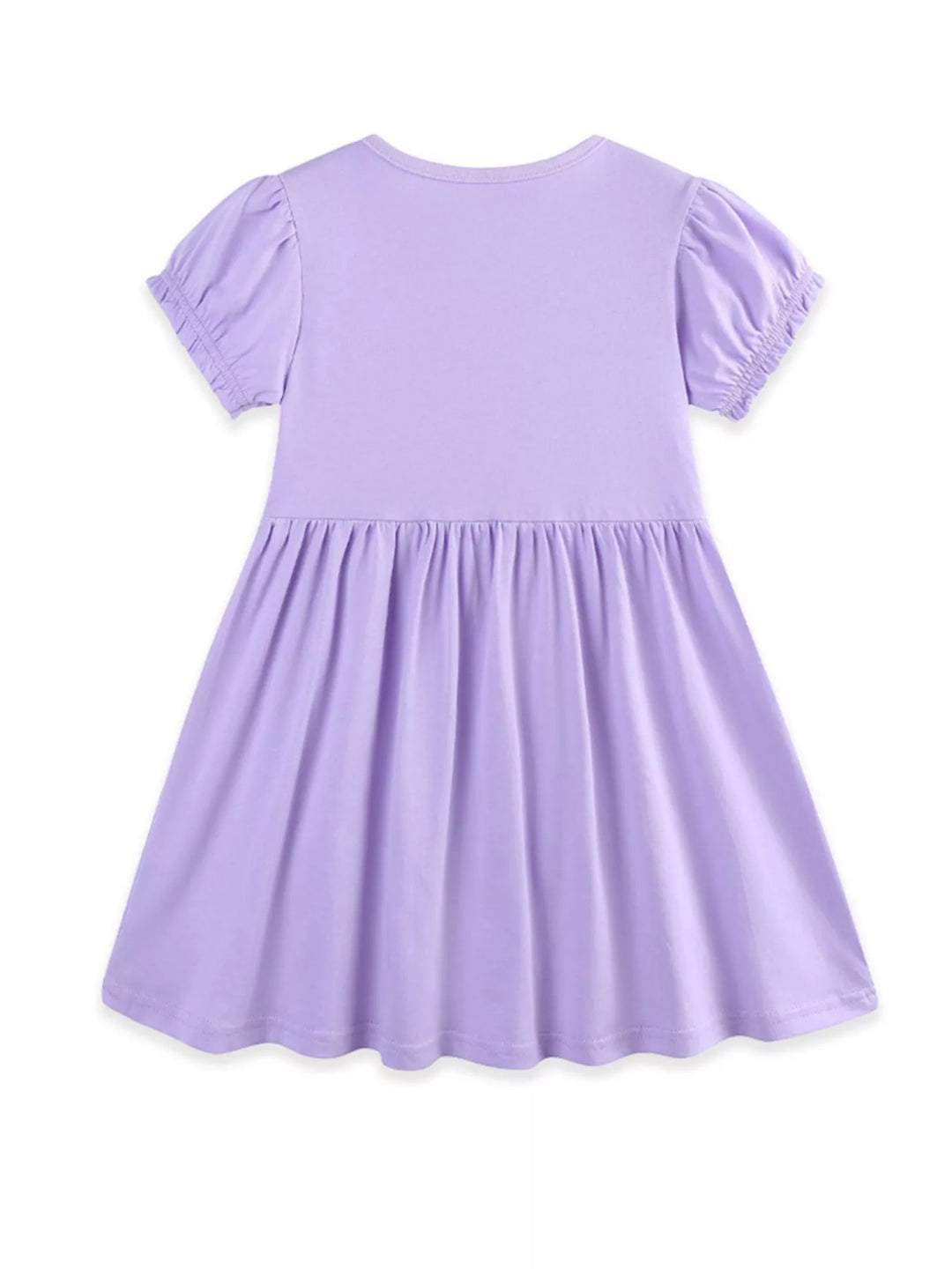 Children's Floral Puff Sleeve Casual Dress