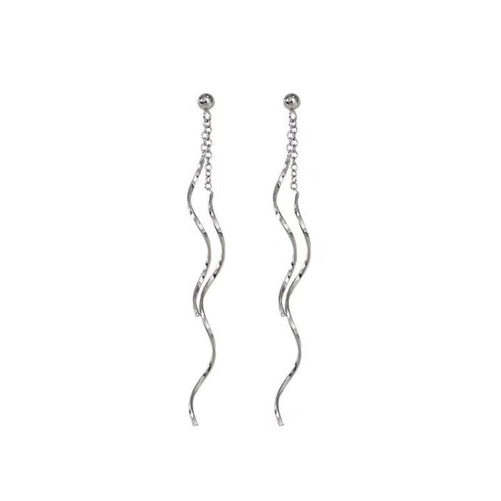 925 Sterling Silver Wave Earrings