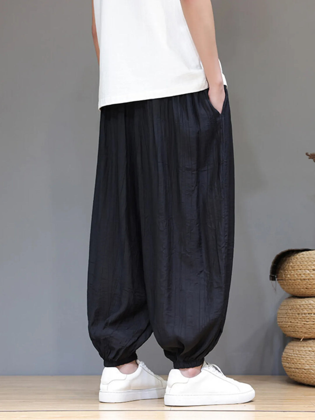Men's Plus Size Drawstring Loose Fit Joggers