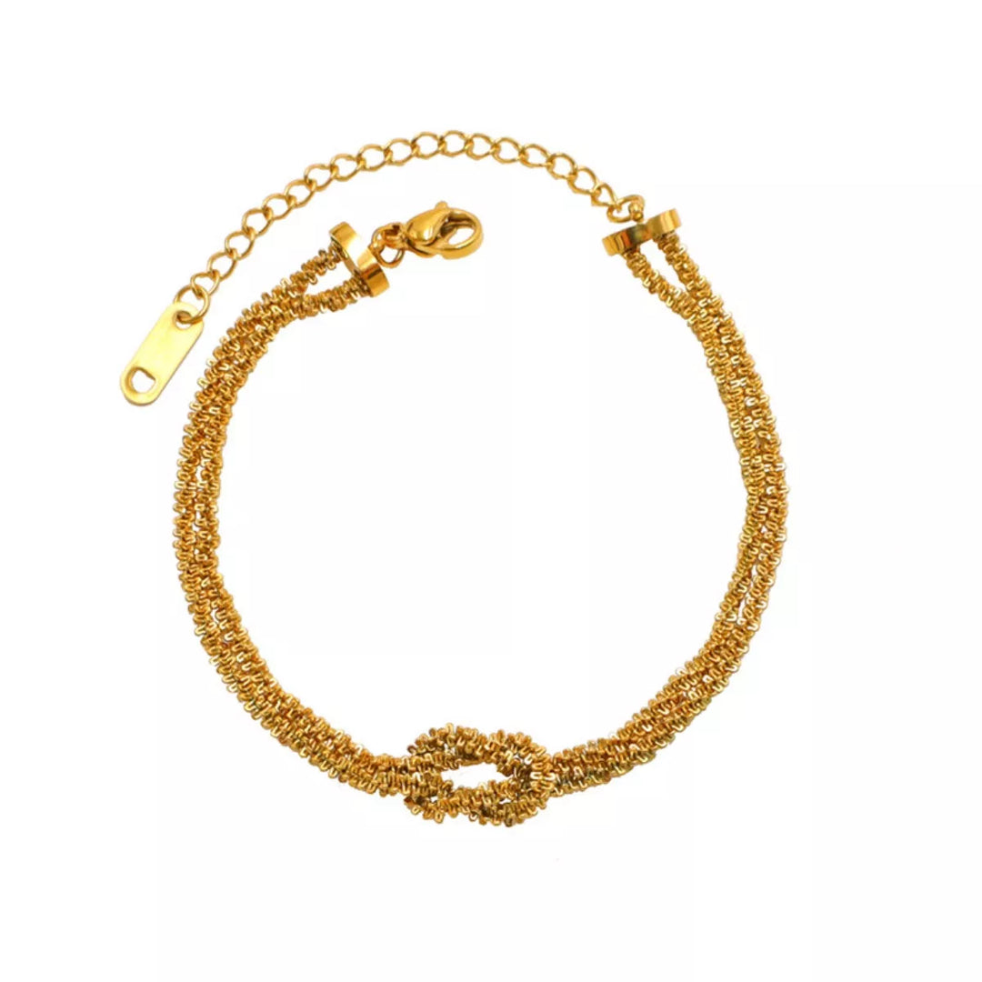Stainless Steel Twisted Chain Bracelet