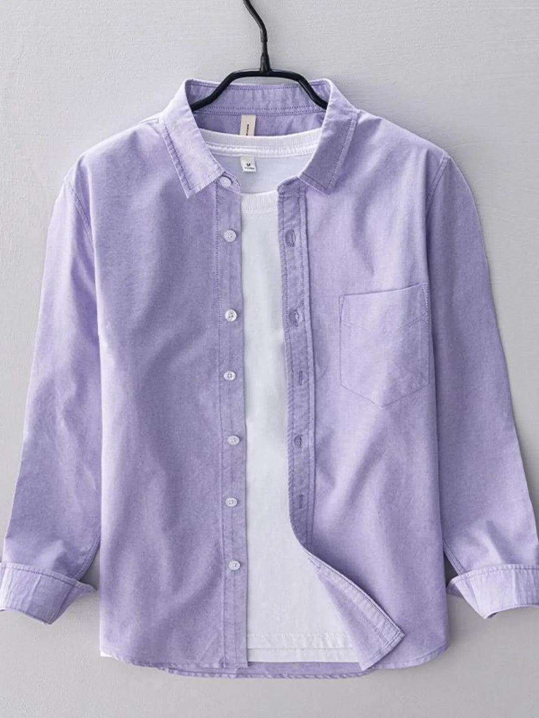 Men's Plus Size Long Sleeve Button Up Shirt