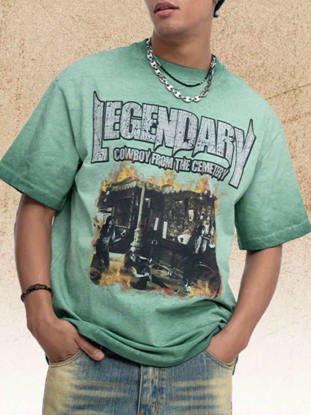 Men's Graphic Round Neck T-Shirt