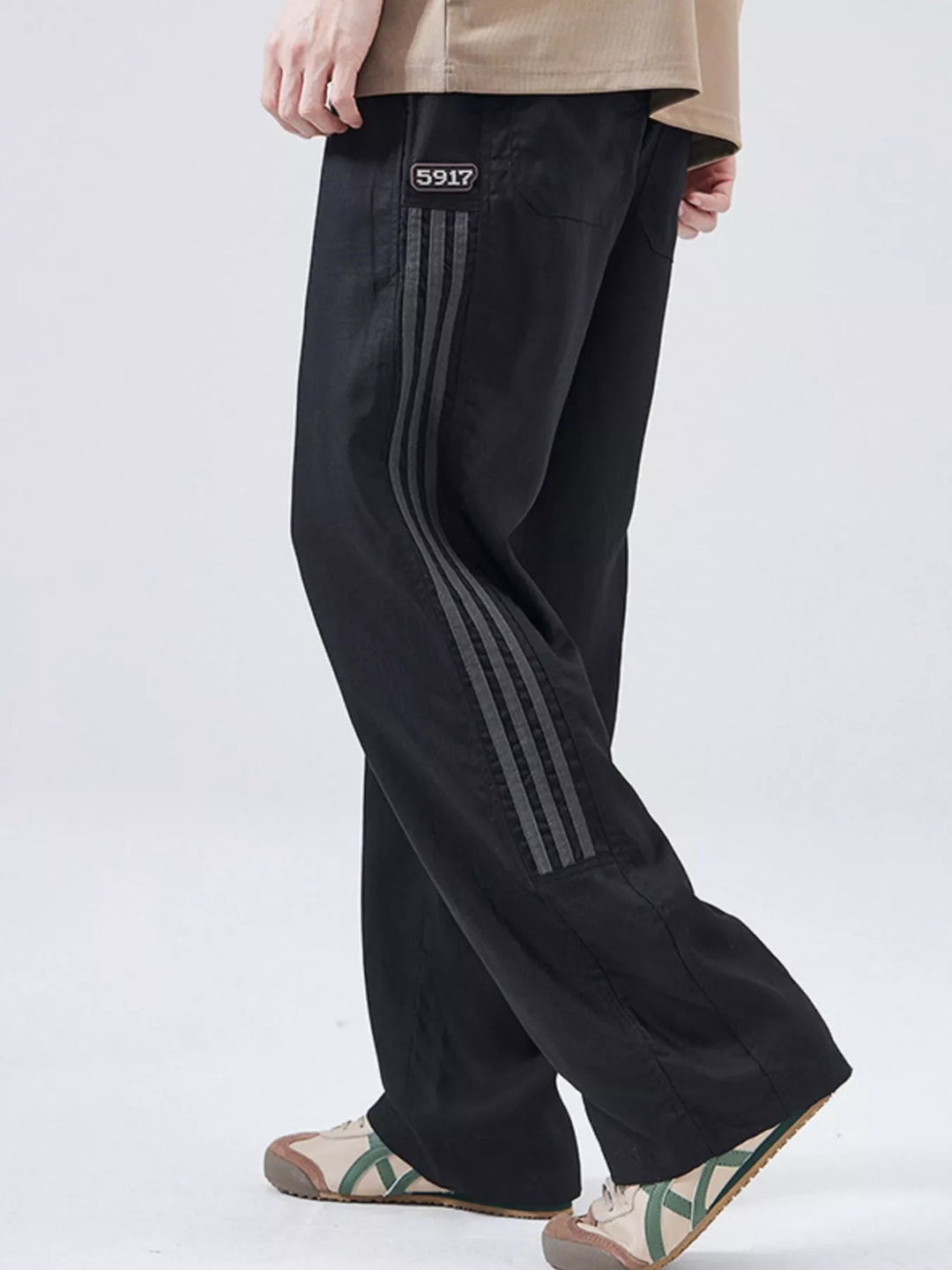 Men's Full Size Casual Loose-Fit Drawstring Pants Plus Size