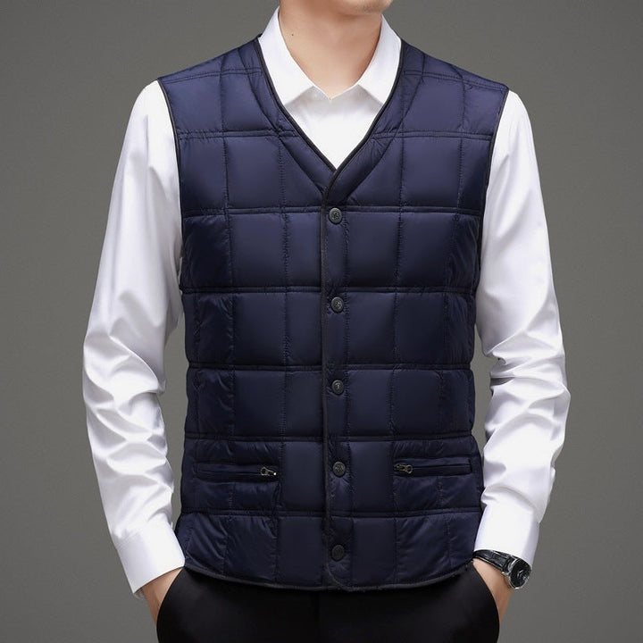 Vest Waistcoat Thermal Liner Dad-style Plus-size Vest