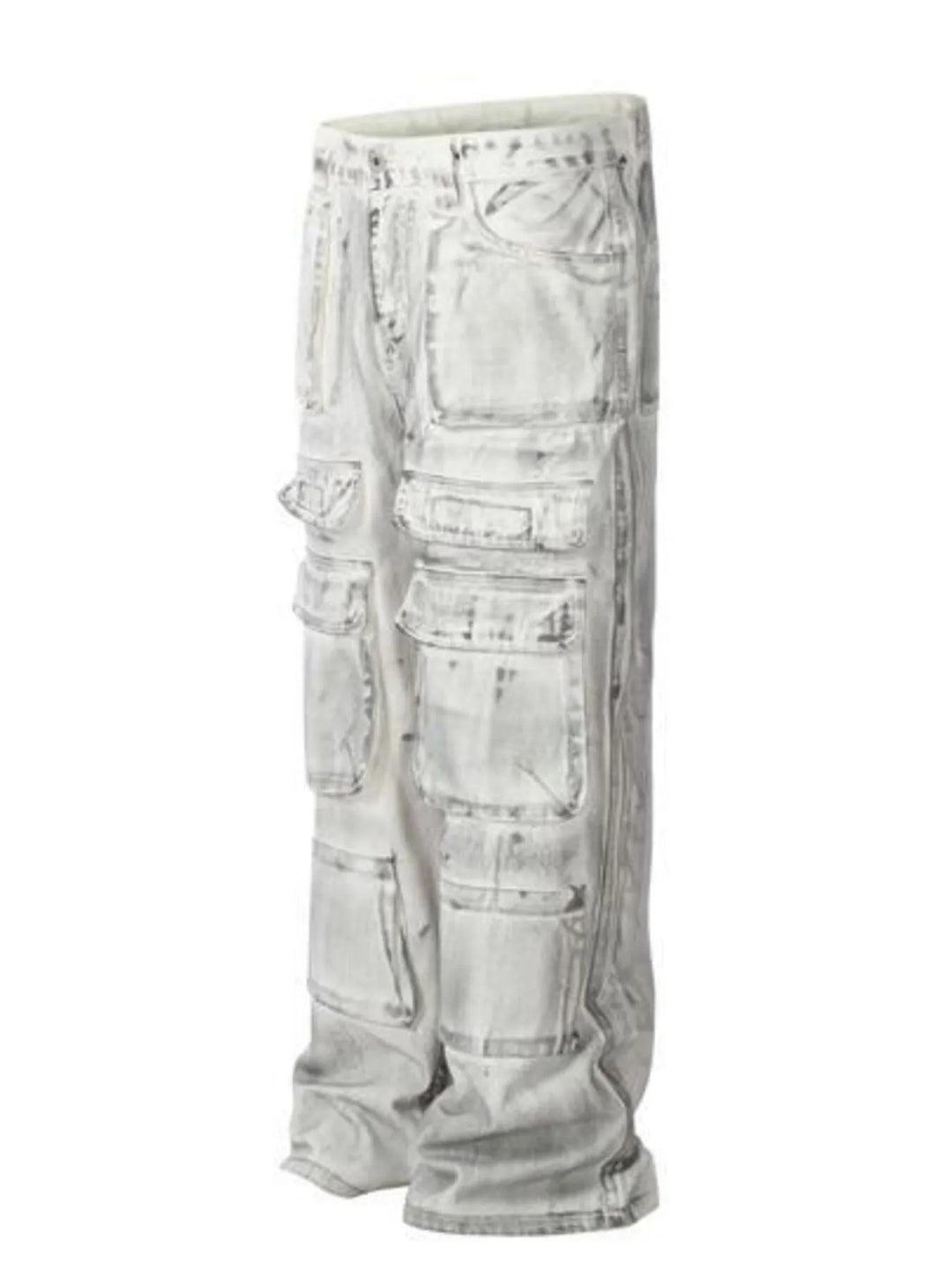 Men's Multi-Pocket Cargo Denim Jeans