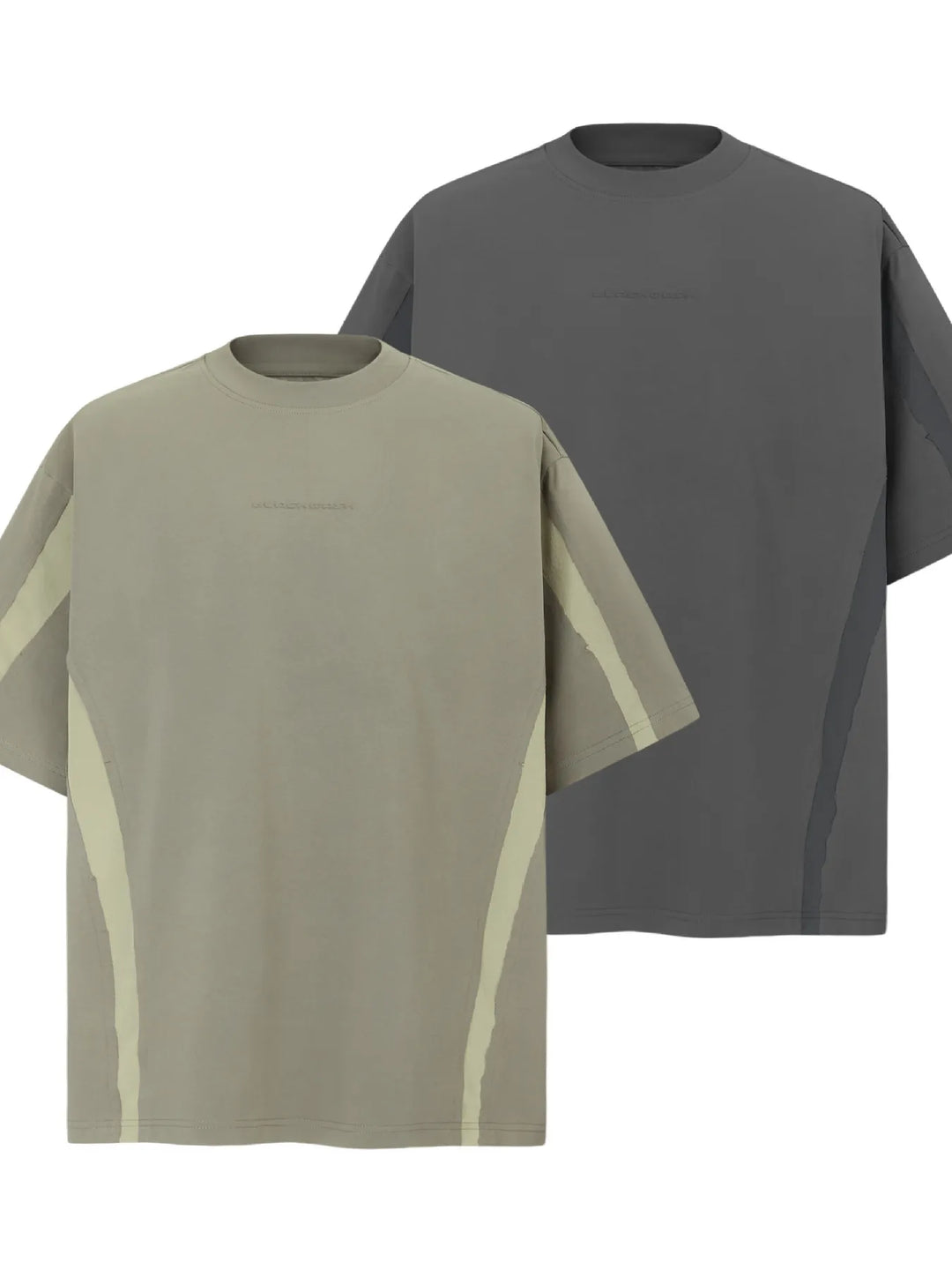 Men's Contrast Round Neck Short Sleeve T-Shirt
