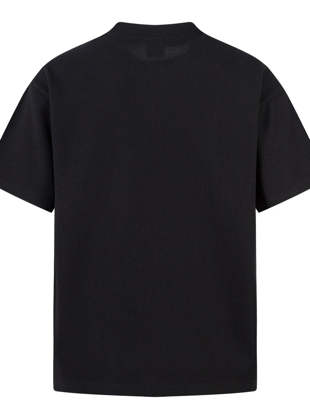 Men's Henley Structured Waffle-Knit T-Shirt