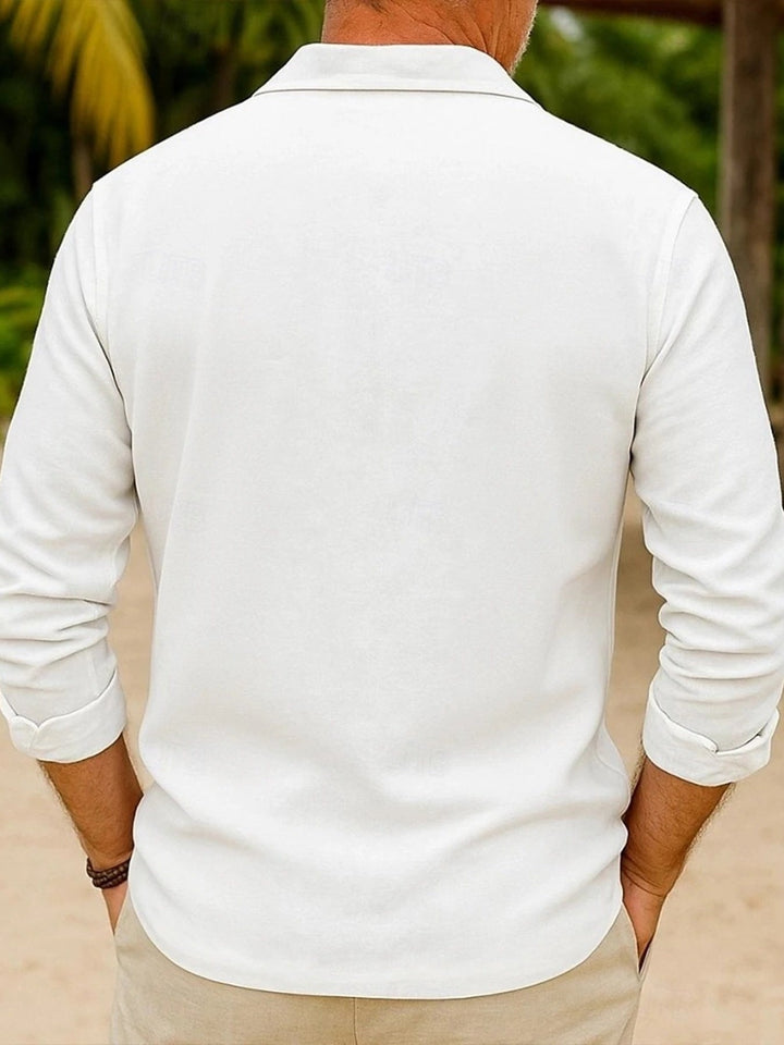 Men's Full Size Button Up Long Sleeve Shirt Plus Size