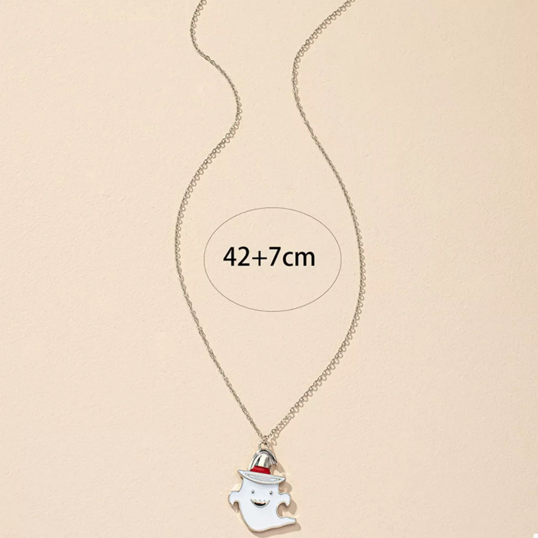 Halloween Cute Ghost Pendant Necklace