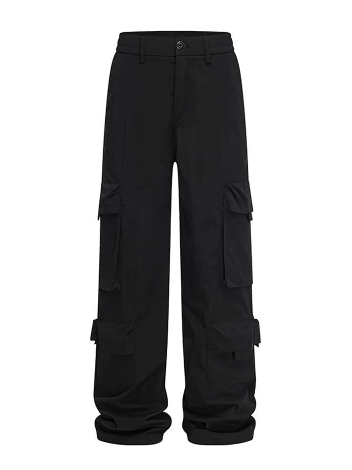 Men's Full Size Wide Leg Cargo Pants Plus Size