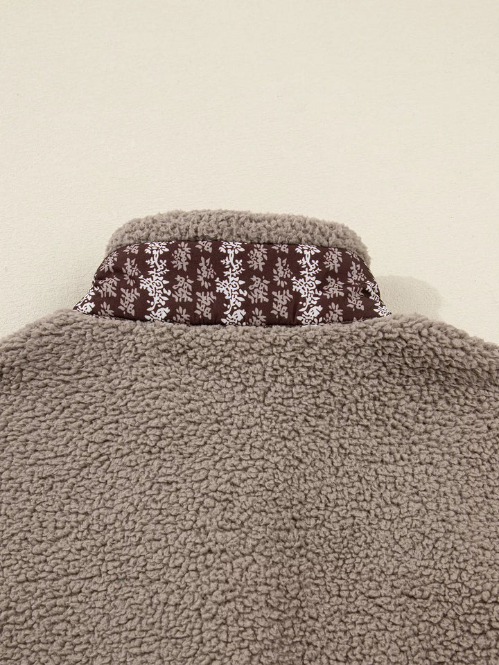 Side Bows Sherpa Fleece Vest