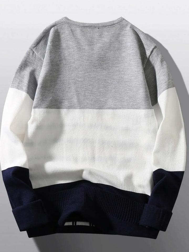Men's V-Neck Long Sleeve Sweater