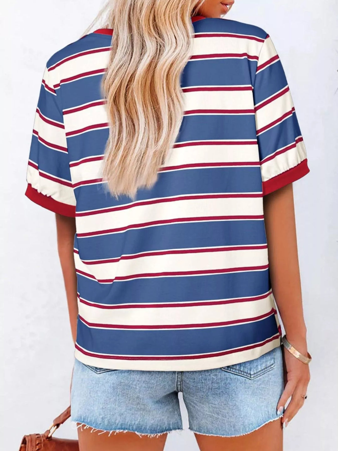 Striped Crew Neck T-Shirt