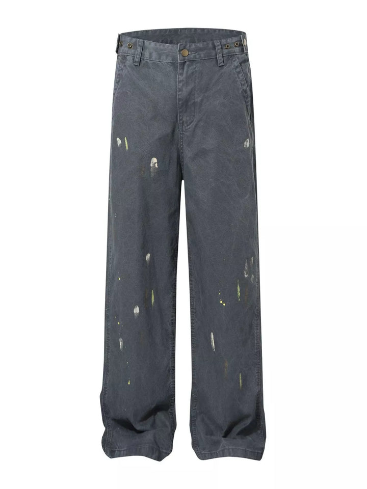 Men's Ink-Splash Loose Fit Pants