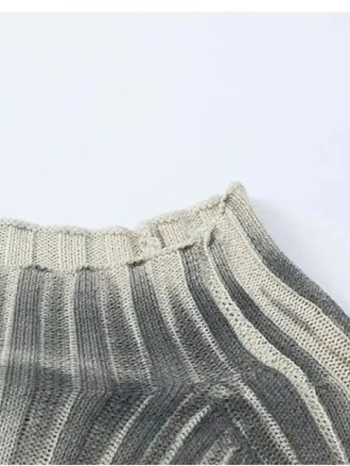 Men's Ribbed Knit Long Sleeve Sweater