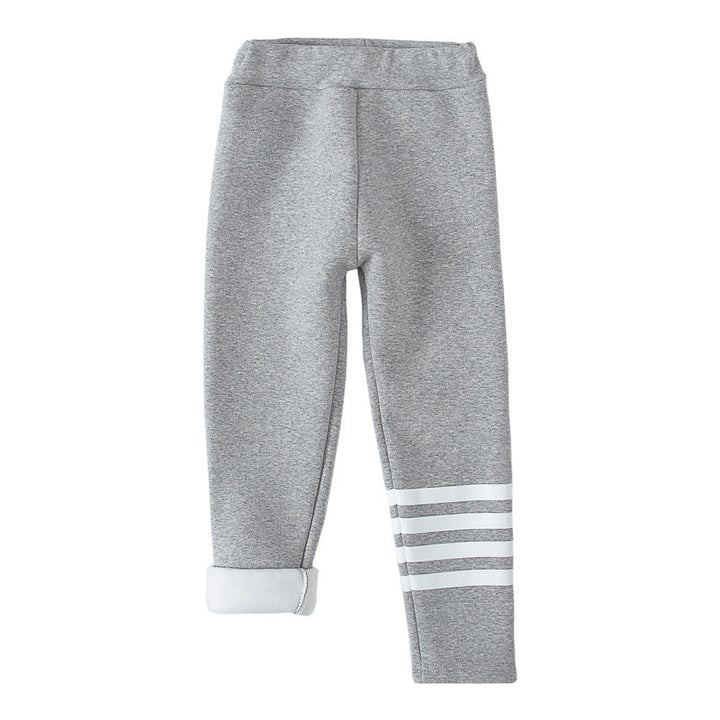 Winter Fleece-lined Thickened Leggings For Girls