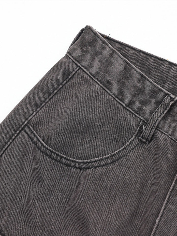 Men's Multi-Pocket Cargo Straight Jeans