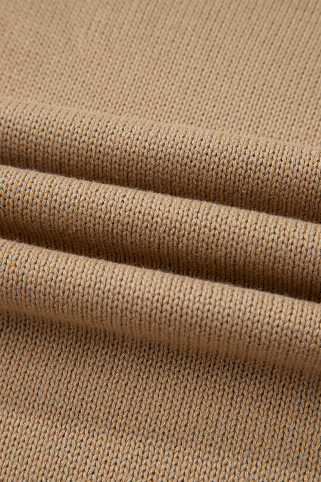 Pale Khaki Exposed Seam Drop Shoulder Oversize Sweater Mini Dress