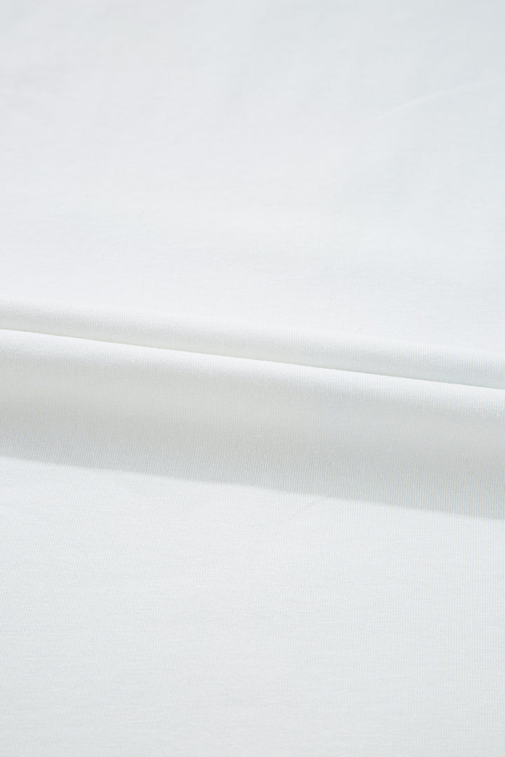 White Flag Bow Graphic Crewneck Tee