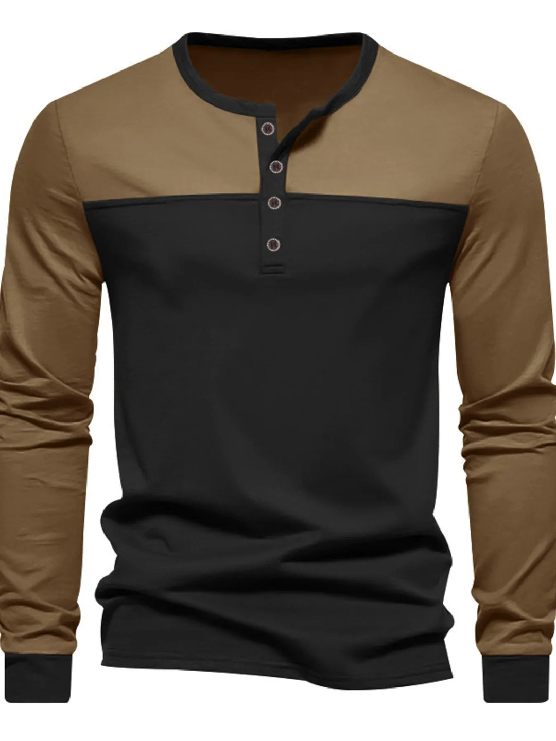 Men's Full Size Button Detail Short Sleeve Top Plus Size