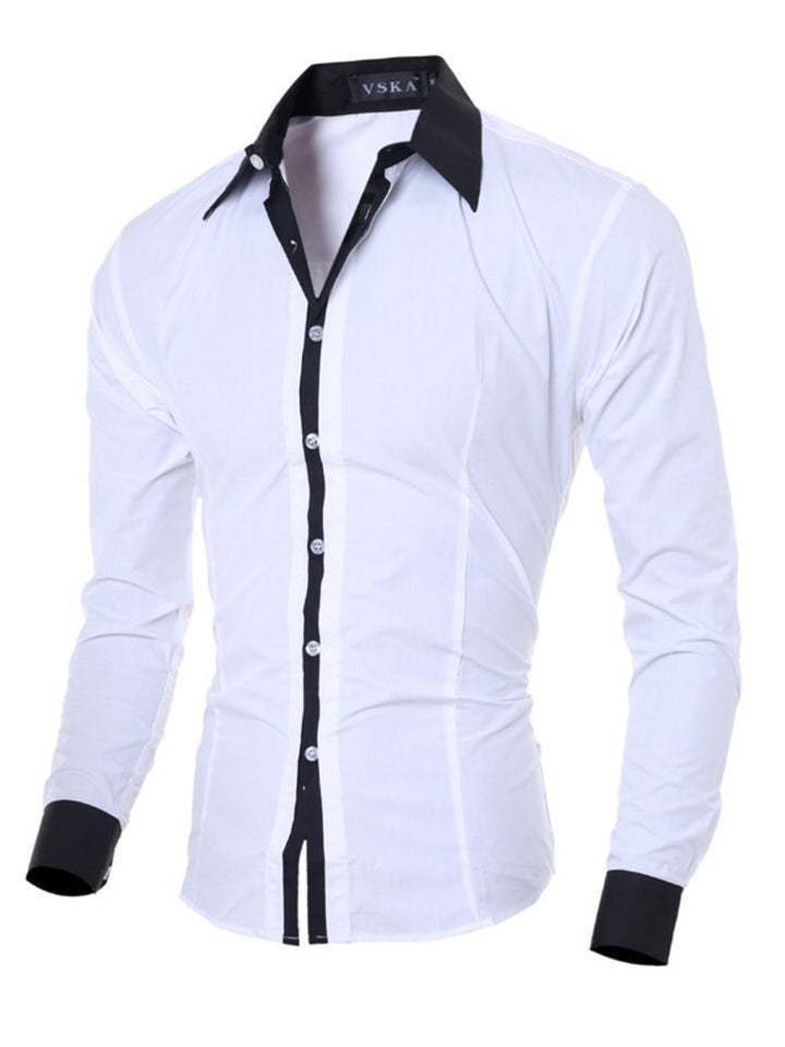 Men's Slim Fit Long Sleeve Shirt