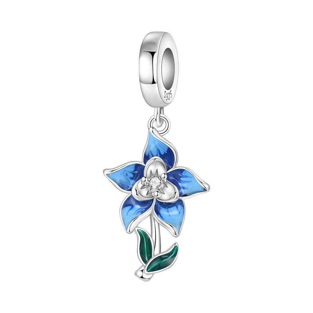 Lily Of The Valley Iris And Spinning Flower DIY Bracelet Pendant Accessories