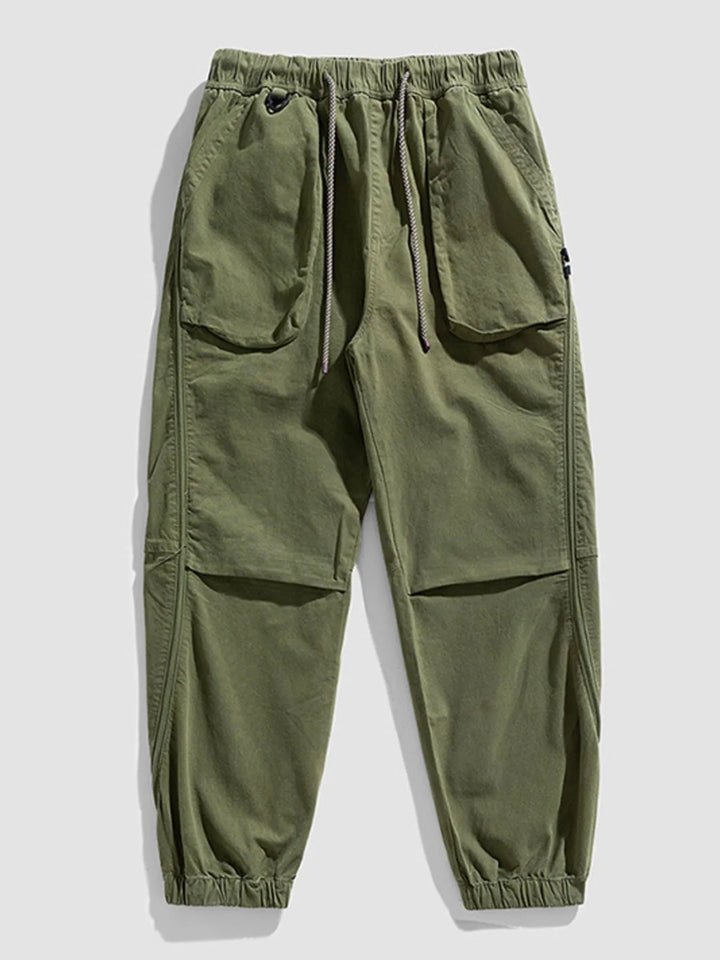 Men's Plus Size Drawstring Wide Leg Pants