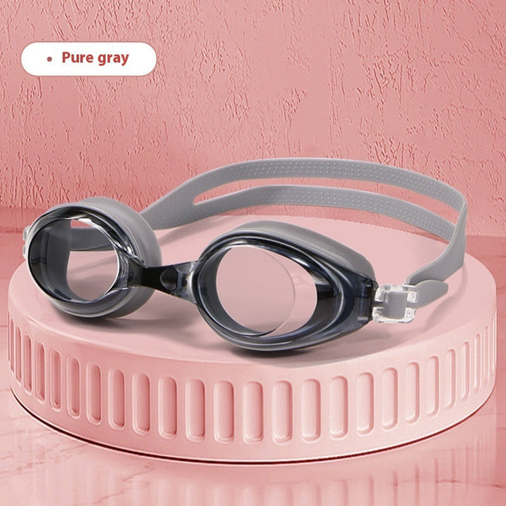 Plain Light Swimming Glasses HD Anti-fog Waterproof Professional Comfortable Big Frame Not Tight