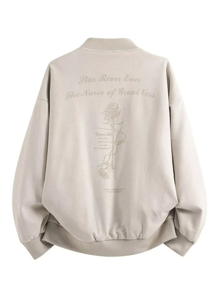 Men's Plus Size Zip Up Long Sleeve Jacket