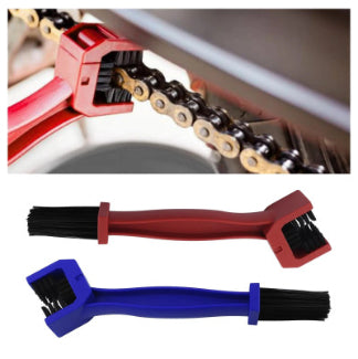 Motorcycle and bicycle chain brushes