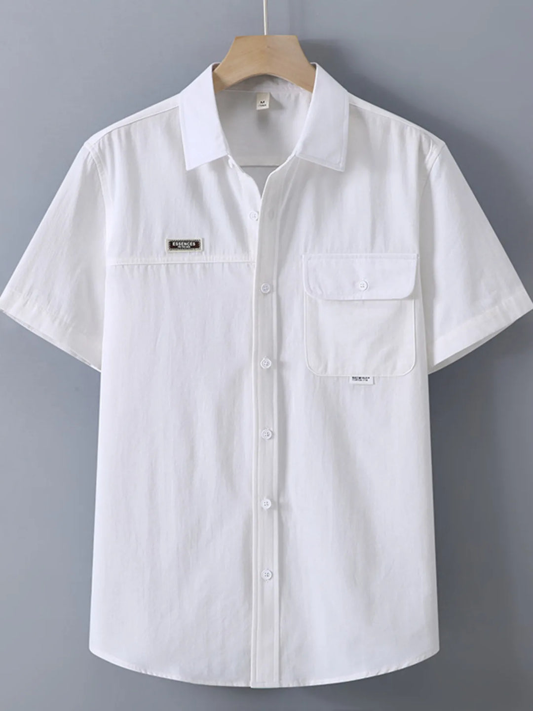 Men's Plus Size Button Up Short Sleeve Shirt