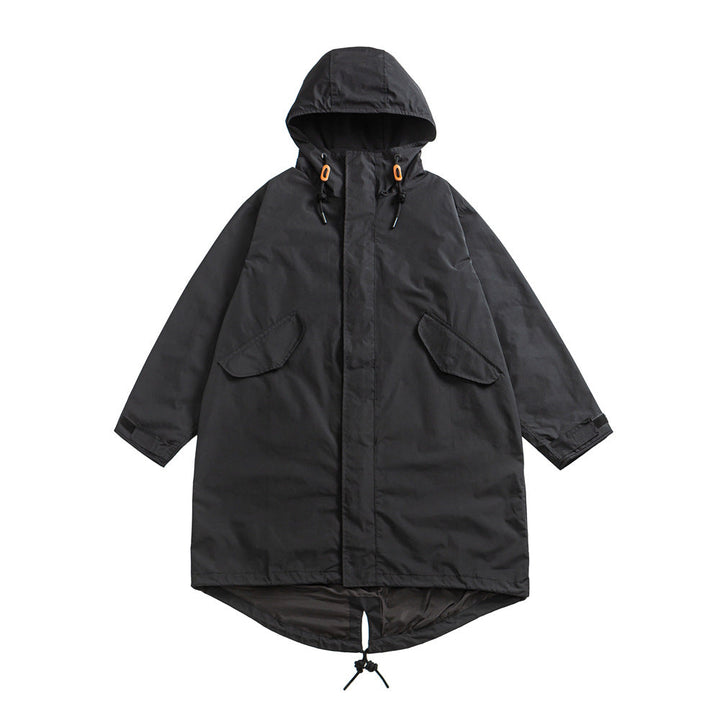 Loose-fit Retro-style Mid-length Trench Coat