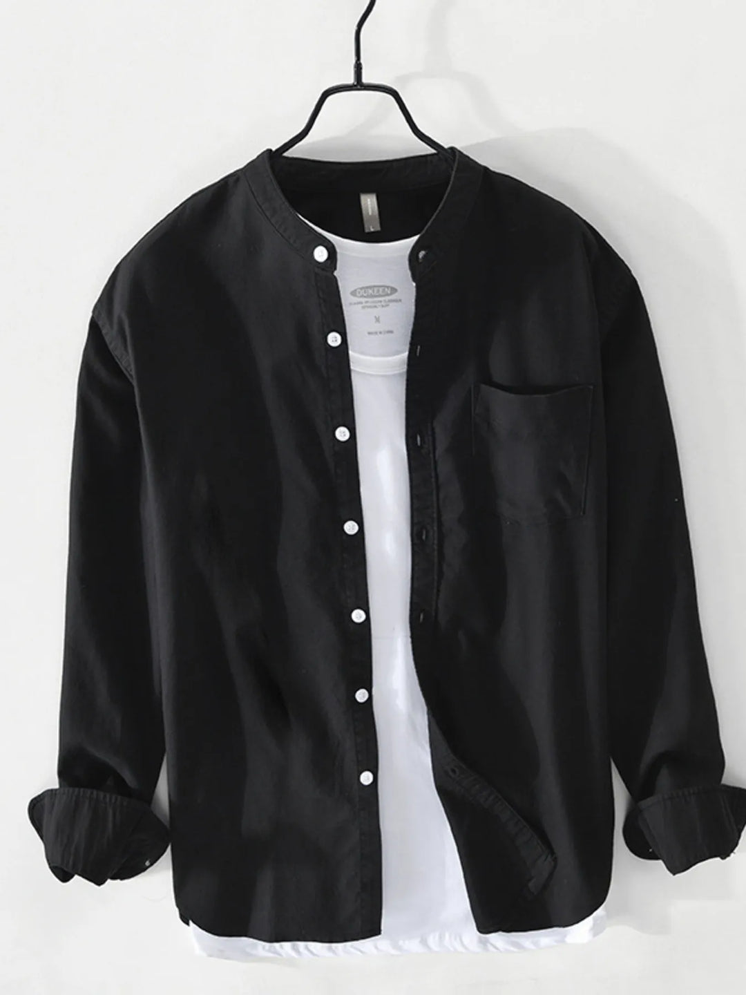 Men's Plus Size Button Up Long Sleeve Shirt