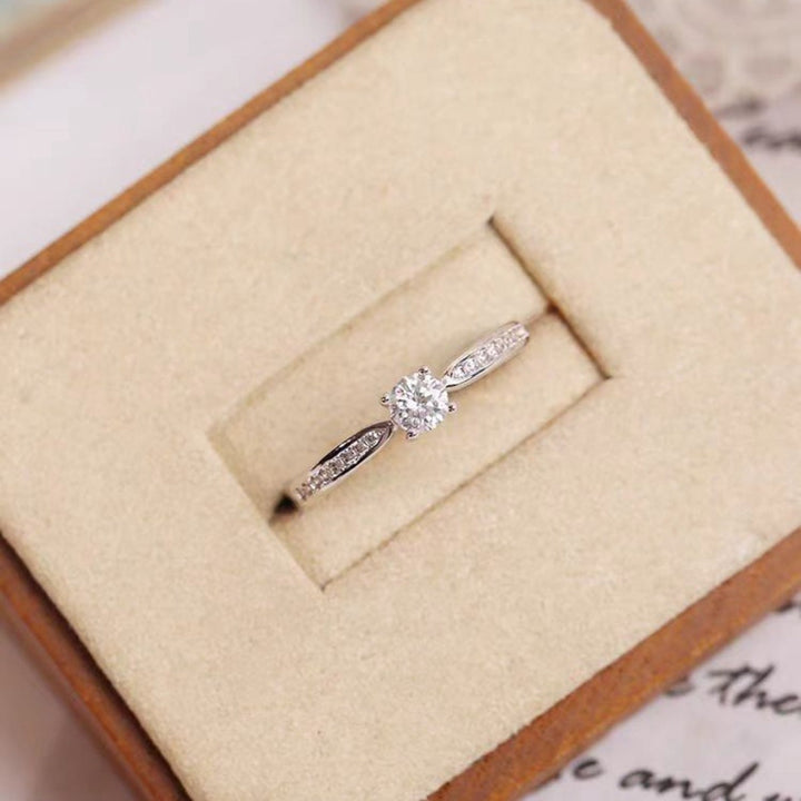 925 Sterling Silver Moissanite Ring