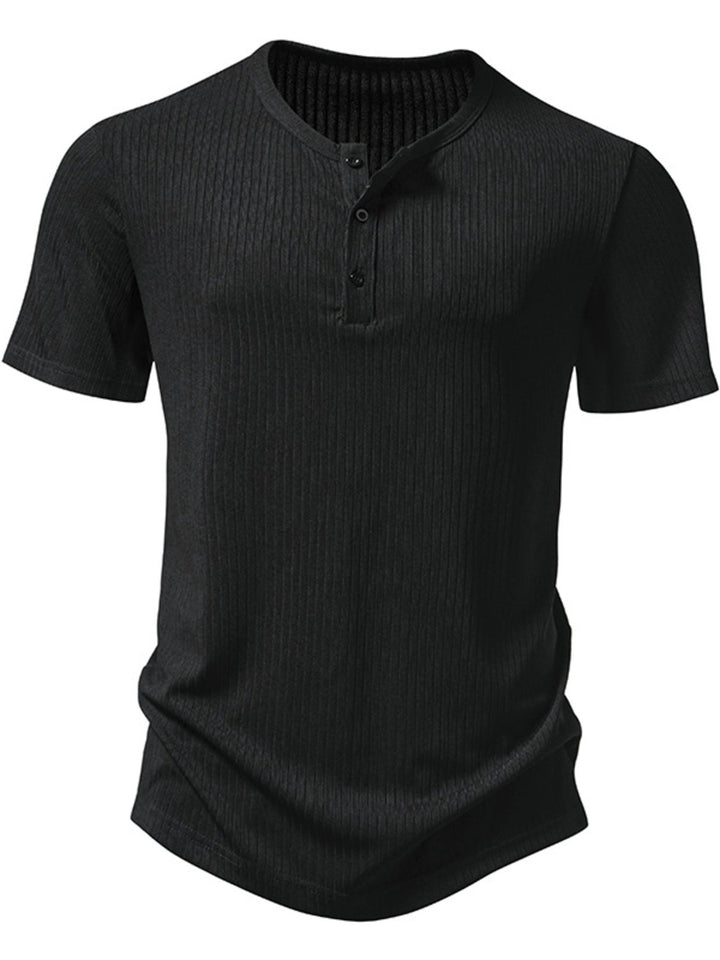 Men's Button Detail Short Sleeve T-Shirt